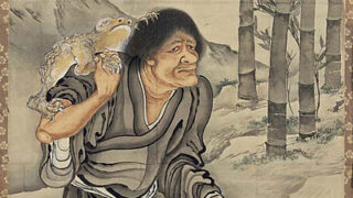 野口幽谷　水墨牡丹図 野口小蘋題箱 幕末明治期 椿椿山師事 掛軸 野口幽谷 水墨牡丹図 野口小蘋題箱 幕末明治期 椿椿山師事 掛軸 野口